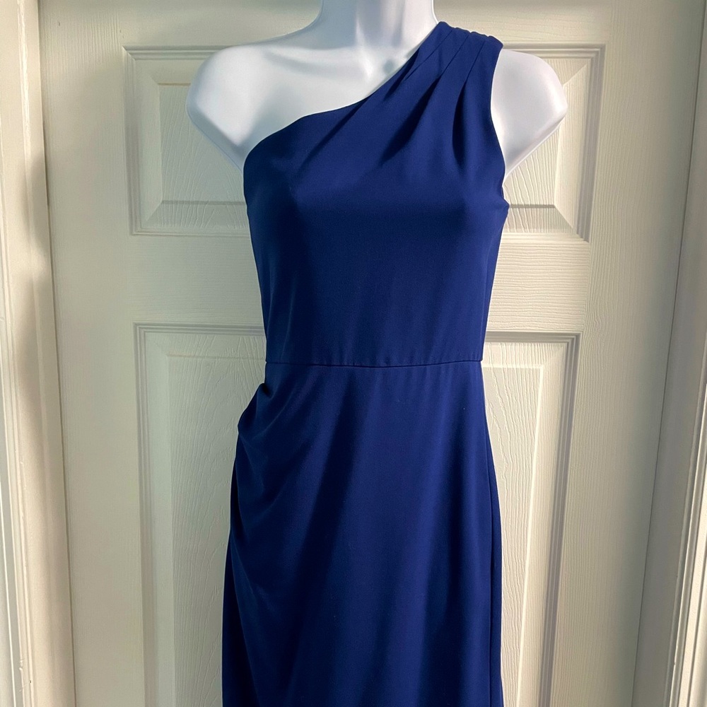 BCBG asymmetrical one shoulder dress- size 6